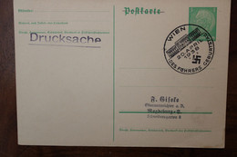 1938 Des Fuhrers Geburtstag Cover Entier Ganzsache Dt Reich Drucksache - Other & Unclassified