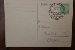 1938 Döberitz übungsplatz Schauen Bauen Schaffen Ausftellung In Dallgow Cover Entier Ganzsache Dt Reich Drucksache - Sonstige & Ohne Zuordnung