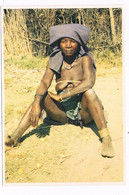 AFR- 1558  Mulher Mucubal ( Demi-nude )( Size 16x11cm ) - Angola