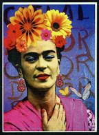 Frida Kahlo, Painter, Portrait, Flowers, Butterfly - Femmes Célèbres