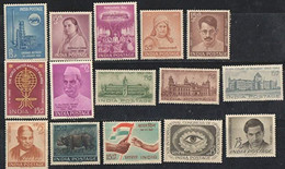 India 1962 Complete Year Pack / Set / Collection Total 15 Stamps (No Missing) MNH As Per Scan - Años Completos