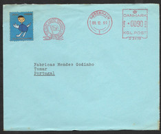 Danemark EMA Cachet Rouge 1969 The East Asiatic Co. Shipping Agencies Denmark Franking Meter + Vignette Cinderella - Macchine Per Obliterare (EMA)