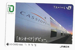JAPON TRAIN CARTE DE TRANSPORT CASSIOPEIA Service De Train De Luxe Au Japon, Exploité Par East Japan Railway Company - Treni