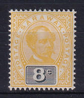 Sarawak: 1899/1908   Charles Brooke (inscr. 'Postage Postage')   SG40     8c      MH - Sarawak (...-1963)