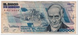 MEXICO,20000 PESOS,1988,P.92a,F-VF - Mexiko