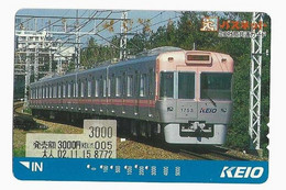 JAPON TRAIN CARTE DE TRANSPORT KEIO La Ligne Keiō Est Une Ligne Ferroviaire Privé - Treni