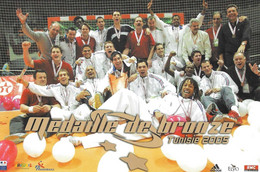 10x15   Hand Bal  Equipe De France  2005  En Tunisie - Handball
