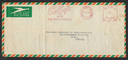 Irlande EMA Cachet Rouge 1961 Cellufix Pâte Pour Papier Peint Ireland Paste For Paper Hangers Wallpaper Franking Meter - Lettres & Documents