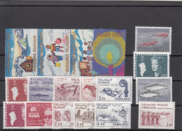 Greenland 1982-1983 - Full Years MNH ** - Années Complètes