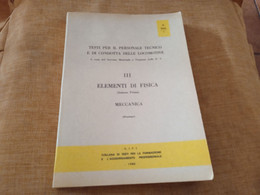 F.S. ELEMENTI DI FISICA MECCANICA 1980 - Matematica E Fisica