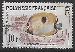 Polynésie Française  Poissons:chautaudon Inémaculatis   N°19  Année:1962 - Used Stamps