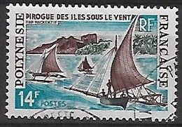 Polynésie Française  Bateaux:pirogues N°39  Année:1966 - Usados