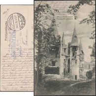 Allemagne / France 1916. Carte Postale De Franchise Militaire. Château Rollencourt, Liévin. Avant Destruction - Châteaux