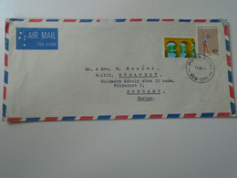 ZA399.7     Australia  Airmail Cover - 1977 Potts Point -Edgecliff     Sent To Hungary - Cartas & Documentos