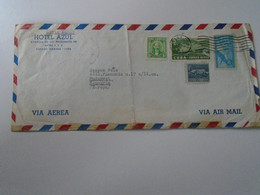 ZA399.16    CUBA   Airmail Cover -  Cancel 1955  Hotel AZUL,  Habana  Livia Ronay    Sent To Hungary - Brieven En Documenten