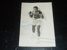 AUTOGRAPHE BOXEUR; RICORDO WELLINGTON VILELA - URUGUAY 6-4-67 (DOC-F(2)) - Boxe