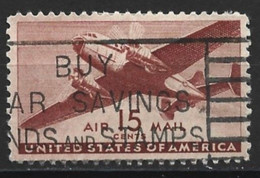 United States 1941. Scott #C28 (U) Twin-Motored Transport Plane - 2a. 1941-1960 Usados