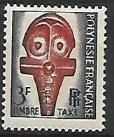 Polynésie Française  Timbre Taxe:Masque N°2  Année:1958 - Segnatasse