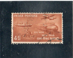 INDE   République  1954  Y.T. N° 48 à 51  Incomplet  Oblitéré  50 - Oblitérés