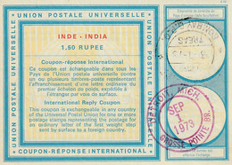 Coupon-réponse International Type Vienne Vi19, Oblitéré De Bombay Pour Detroit - Non Classés