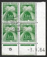 Coin Daté  Du  3-9-64 -   Taxe 94 -  Gerbes  - Oblitéré - Postage Due