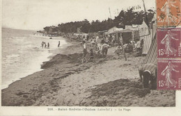 Saint Brévin L’océane La Plage 208 Phototypie Jehly Poupin Carte Animée Baigneurs Enfants - Saint-Brevin-l'Océan