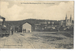 61   LA  CHAPELLE  MONTLIGEON   VUE PRISE  DE  LA  GARE - Andere & Zonder Classificatie