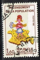 FR VAR 41 - FRANCE N° 2202 Obl. Variété Impression Verte Décalée Vers Le Haut - Used Stamps