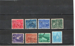 INDE   République  1955  Y.T. N° 54  à  66  Incomplet  Oblitéré - Used Stamps