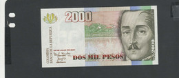 COLOMBIE - Billet 2000 Pesos 2001 NEUF/UNC Pick-445 - Colombie