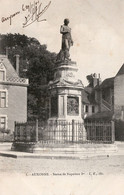 NAPOLÉON - AUXONNE - STATUE DE NAPOLEONE BONAPARTE - CARTOLINA FP SPEDITA NEL 1902 - Histoire