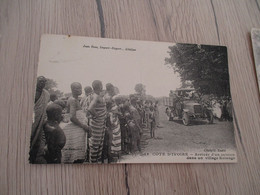 CPA Côte D'Ivoire Arrivée D'un Camion Dans Un Village Kolango - Ivoorkust