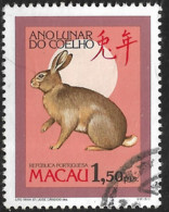 Macau Macao – 1987 Year Of The Rabbit Used Stamp - Usati