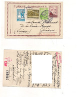 1563 Turchia Intero Postale 1944 Croce Rossa Ginevra Pow - Ganzsachen