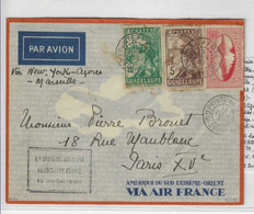 PAA - 14/9 06 1939 - Pointe à Pitre-Paris -  Premier Courrier Pour L'Europe Par L'Amérique Du Nord - 200 Plis Transporté - Posta Aerea