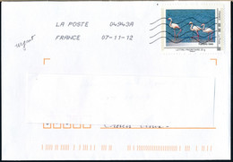 France-IDTimbres - Flamants Roses - YT IDT 7 Sur Lettre Du 07-11-2012 - Storia Postale