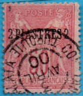 Levant Français, Constantinople 1900 2 Pi On 50 C (type III N Below U) Cancelled French Office 2212.1806 - Used Stamps