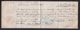 316/38 - Mandat Sur Papier Fiscal LIZE SERAING 1878 Pour Monsieur L'Abbé Vizet , Abbaye De VAL DIEU , Près D' AUBEL - Documentos