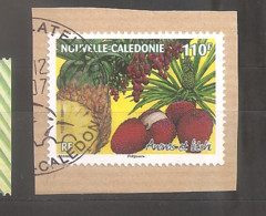 Nouvelle-Calédonie 2007 N° 1028 Iso O Fruits Tropicaux, Timbre Parfumé, Ananas, Litchi, Odeur, Alimentation, Papier - Gebruikt