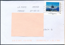 France-IDTimbres - En Antarctique- YT IDT 7 Sur Lettre Du 27-02-2013 - Lettres & Documents