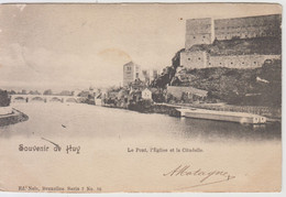 Souvenir De Huy - Le Pont,l'Eglise Et La Citadelle - Huy