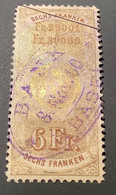 Schweiz Fiskalmarken: BASEL STADT 1870 WECHSELSTEMPEL Stempelmarke 6Fr Gold (Switzerland Revenue Stamps - Fiscales