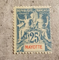 REPUBLIQUE FRANCAISE COLONIES MAYOTTE VAL 25 MNH - Neufs