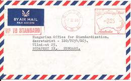 Australia Air Mail Cover With Meter Cancel Sent To Hungary Sydney 7-2-1968 - Covers & Documents