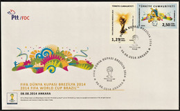 2014 Turkey FIFA World Cup In Brazil FDC - 2014 – Brazilië