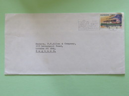 Denmark 1973 Cover Herlev To England - Ship - Postman Slogan - Covers & Documents