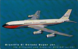 ! Modern Postcard , Ansichtskarte, Boeing 707-227, Braniff Airways, Jetliner, Düsenflugzeug - 1946-....: Ere Moderne