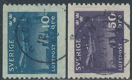 1930 SVEZIA POSTA AEREA USATO VOLO NOTTURNO SU STOCCOLMA - RB25-9 - Usati