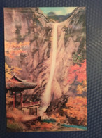 KOREA, NORTH. KURYONG FALLS-  Stereo Postcard -  3D PC Rare! - Corea Del Norte