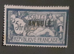 5Fr Merson Violet&bleu - Surcharge A Des ANNULE -  Affaire - Specimen